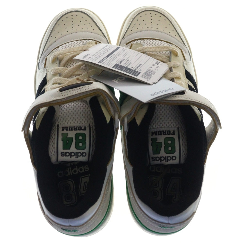 adidas(アディダス) FORUM 84 LOW フォーラム ローカットスニーカー GX9058 US11/29.0cm ホワイト/グリーン