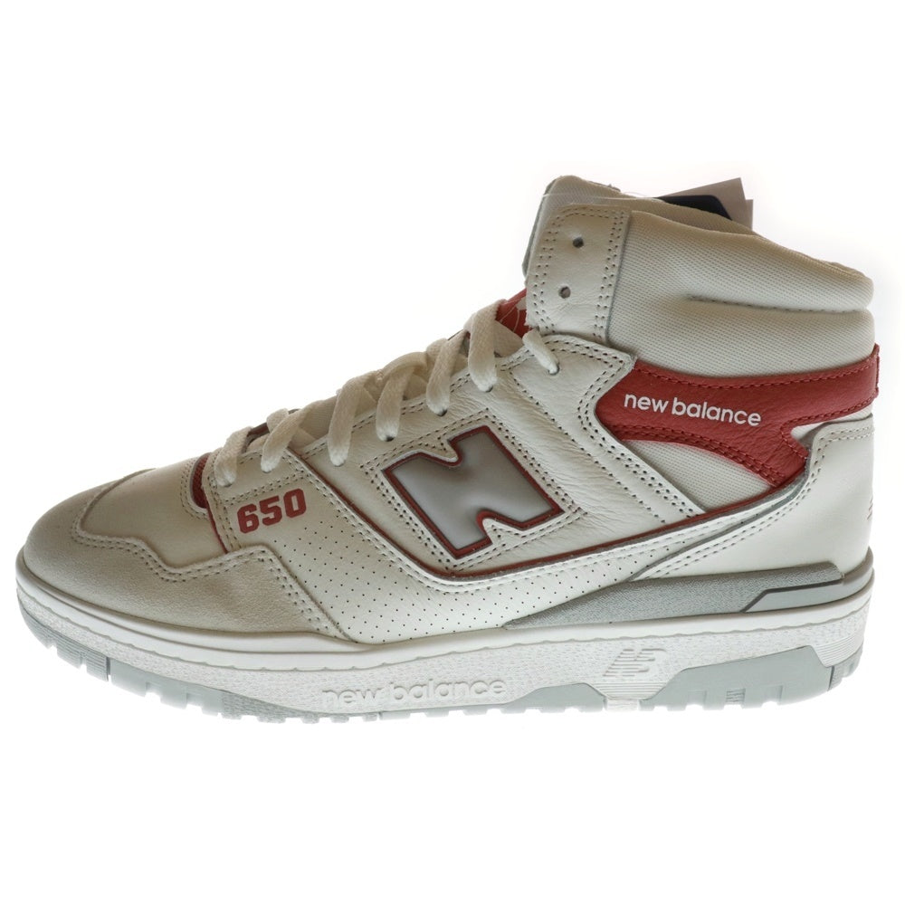 New Balance(ニューバランス) BB650RWF ハイカットスニーカー US11/29.0cm ホワイト/レッド