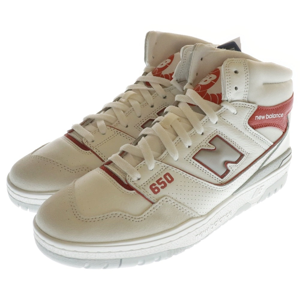 New Balance(ニューバランス) BB650RWF ハイカットスニーカー US11/29.0cm ホワイト/レッド