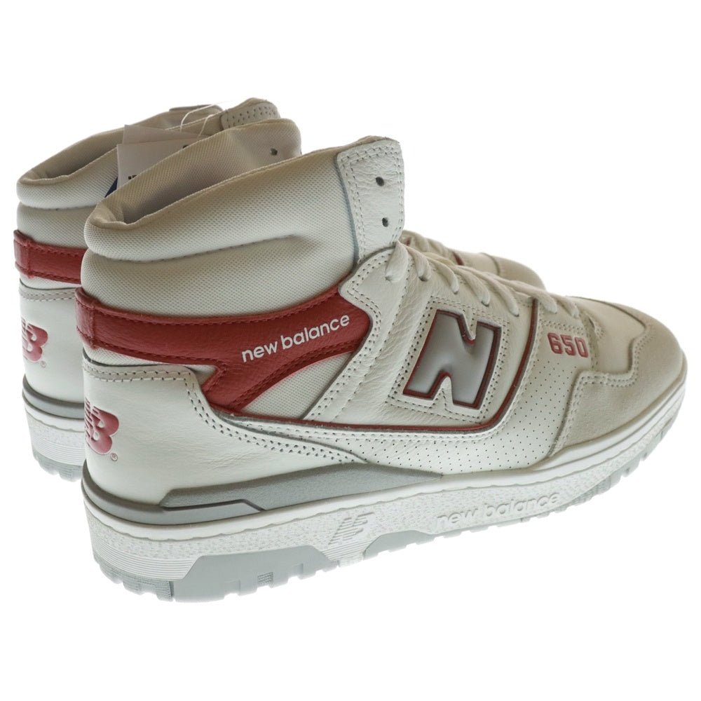 New Balance(ニューバランス) BB650RWF ハイカットスニーカー US11/29.0cm ホワイト/レッド