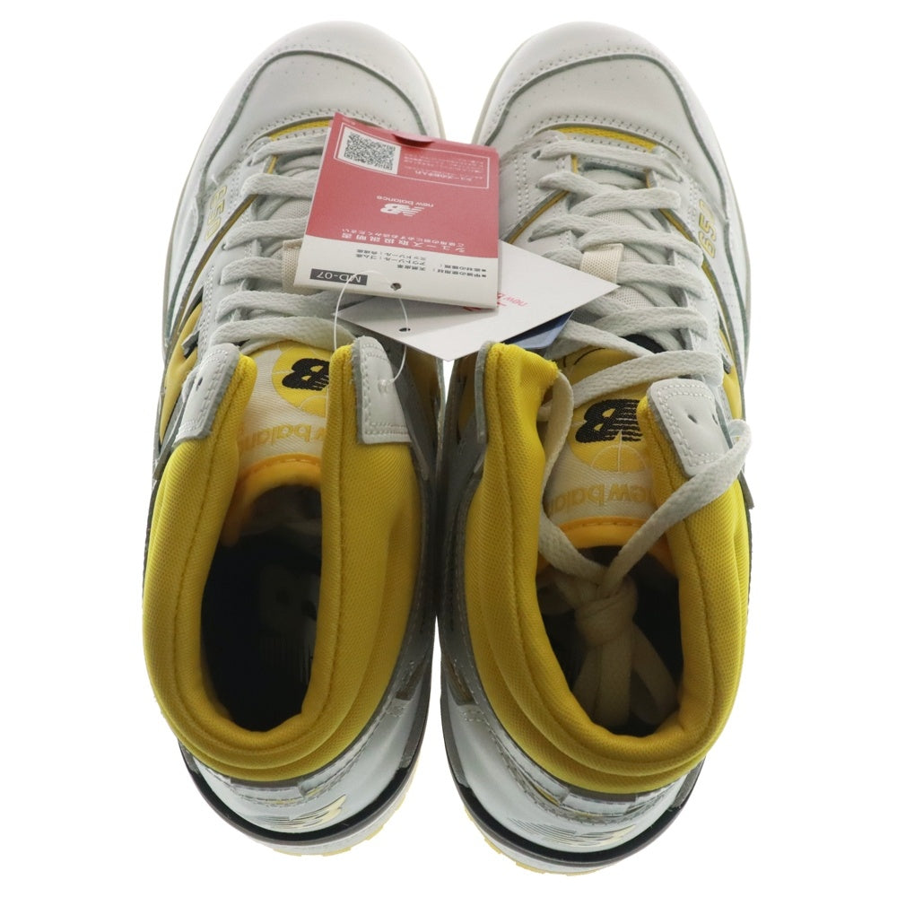 New Balance(ニューバランス) BB650RCG ハイカットスニーカー US11/29.0cm ホワイト/イエロー