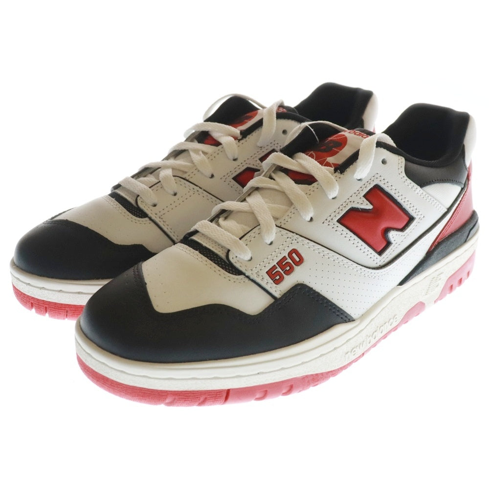 New Balance(ニューバランス) BB550HR1 ローカットスニーカー US29.0cm ホワイト/レッド