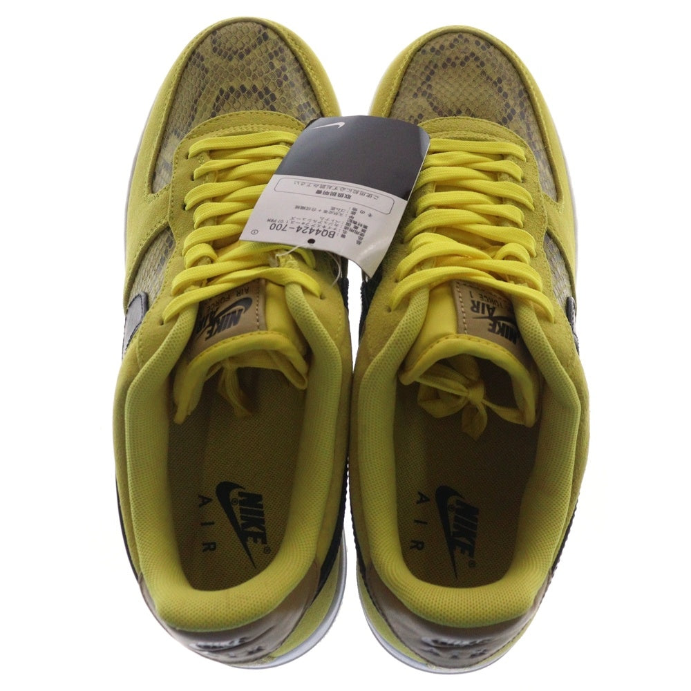 NIKE(ナイキ) AIR FORCE 1 LOW 07 SNAKESKIN YELLOW エアフォース1 スネークスキン イエロー ローカットスニーカー BQ4424-700 イエロー US11/29.0cm
