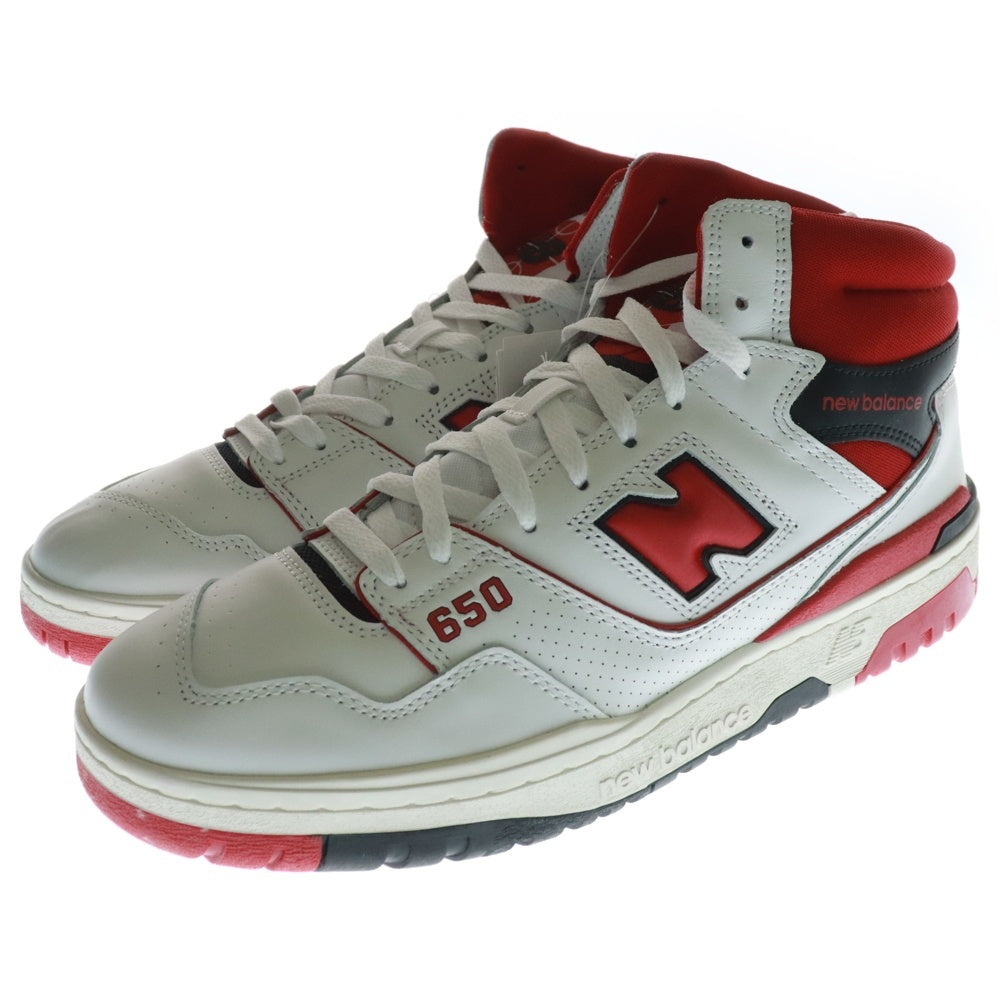 New Balance(ニューバランス) BB650RWR ハイカットスニーカー US11/29.0cm ホワイト/レッド