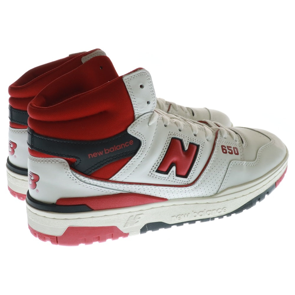 New Balance(ニューバランス) BB650RWR ハイカットスニーカー US11/29.0cm ホワイト/レッド