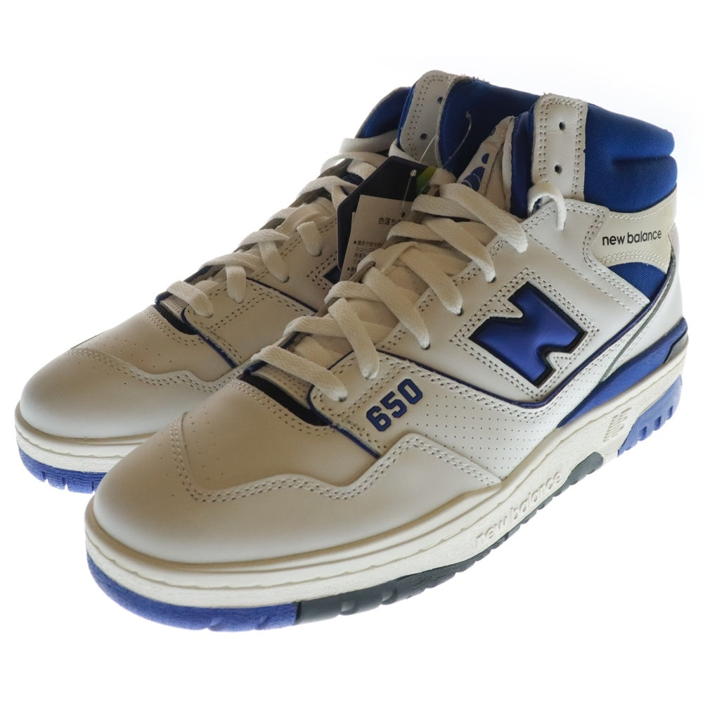 New Balance(ニューバランス) BB650RWN ハイカットスニーカー US11/29.0cm ホワイト/ブルー