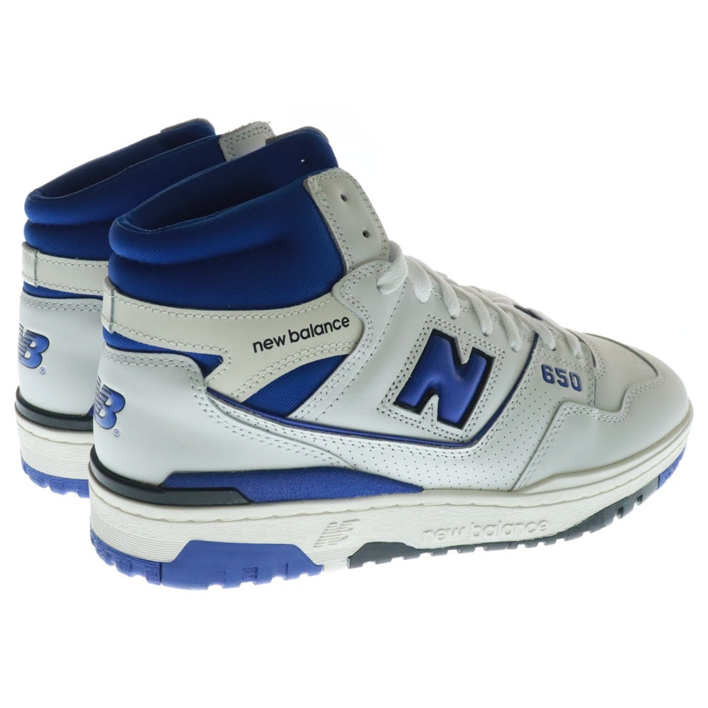 New Balance(ニューバランス) BB650RWN ハイカットスニーカー US11/29.0cm ホワイト/ブルー