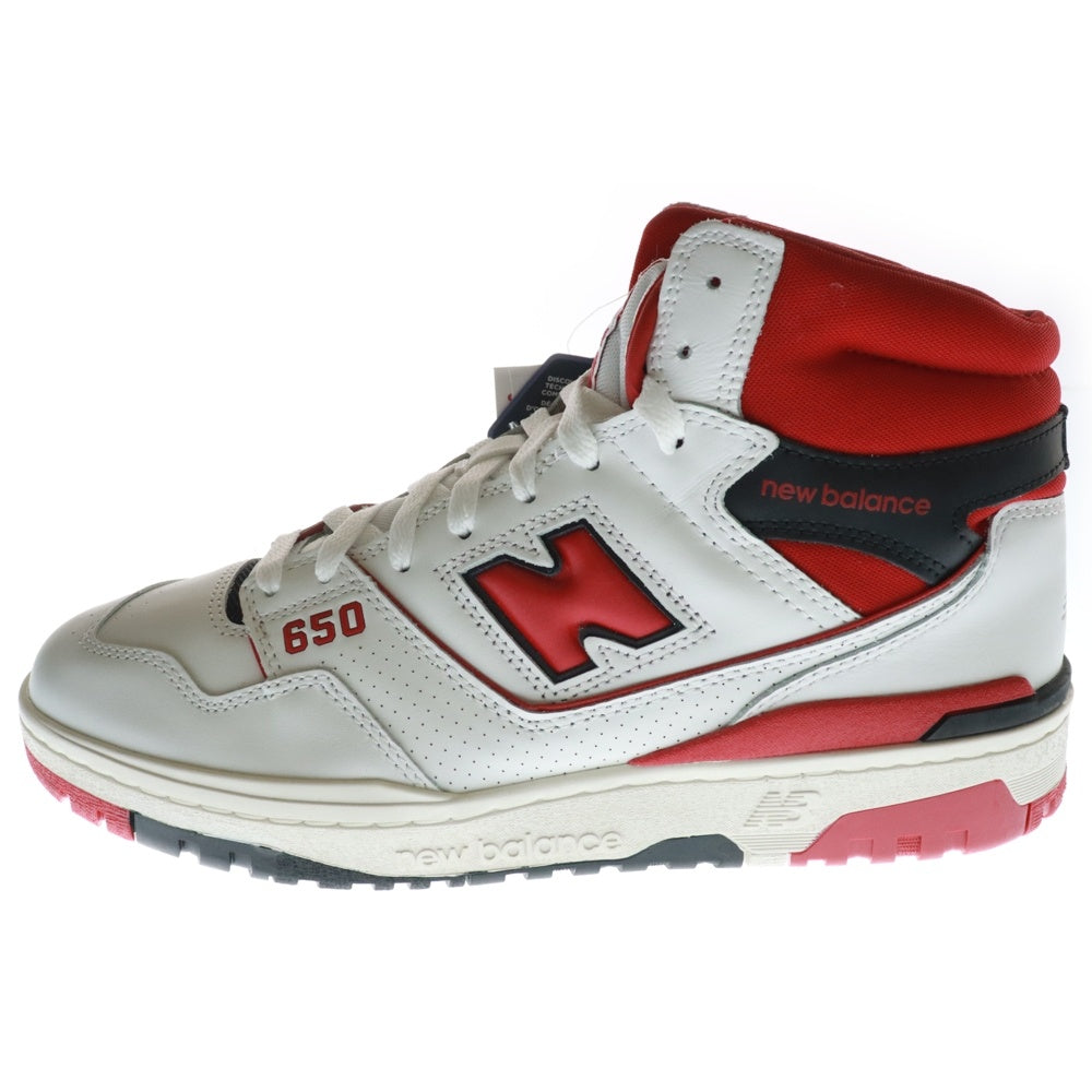 New Balance(ニューバランス) BB650RWR ハイカットスニーカー US11/29.0cm ホワイト/レッド