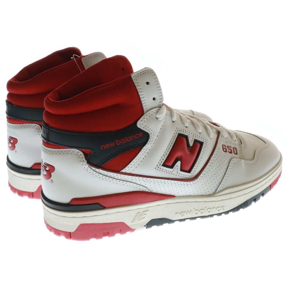 New Balance(ニューバランス) BB650RWR ハイカットスニーカー US11/29.0cm ホワイト/レッド