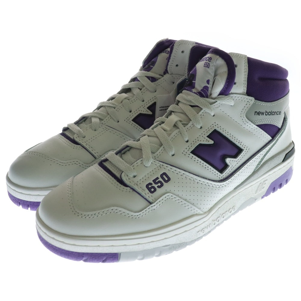 New Balance(ニューバランス) BB650RCF ハイカットスニーカー US11/29.0cm ホワイト/パープル