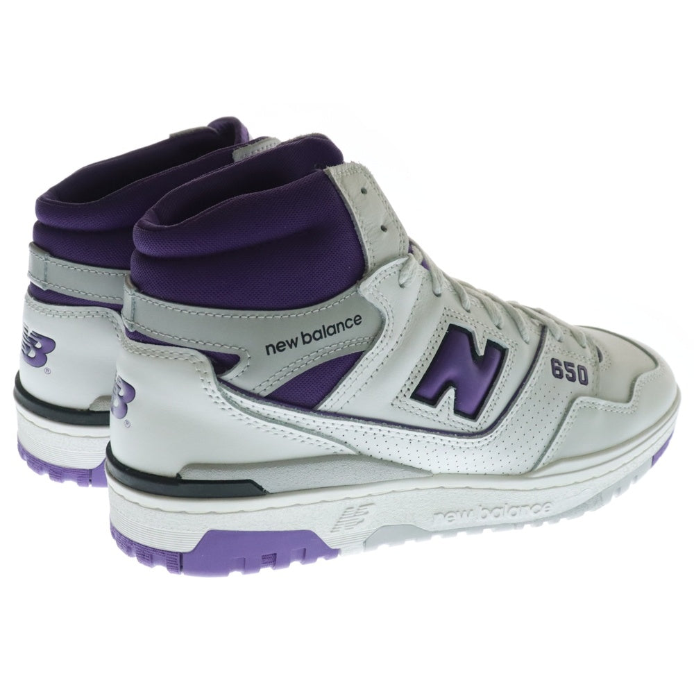 New Balance(ニューバランス) BB650RCF ハイカットスニーカー US11/29.0cm ホワイト/パープル