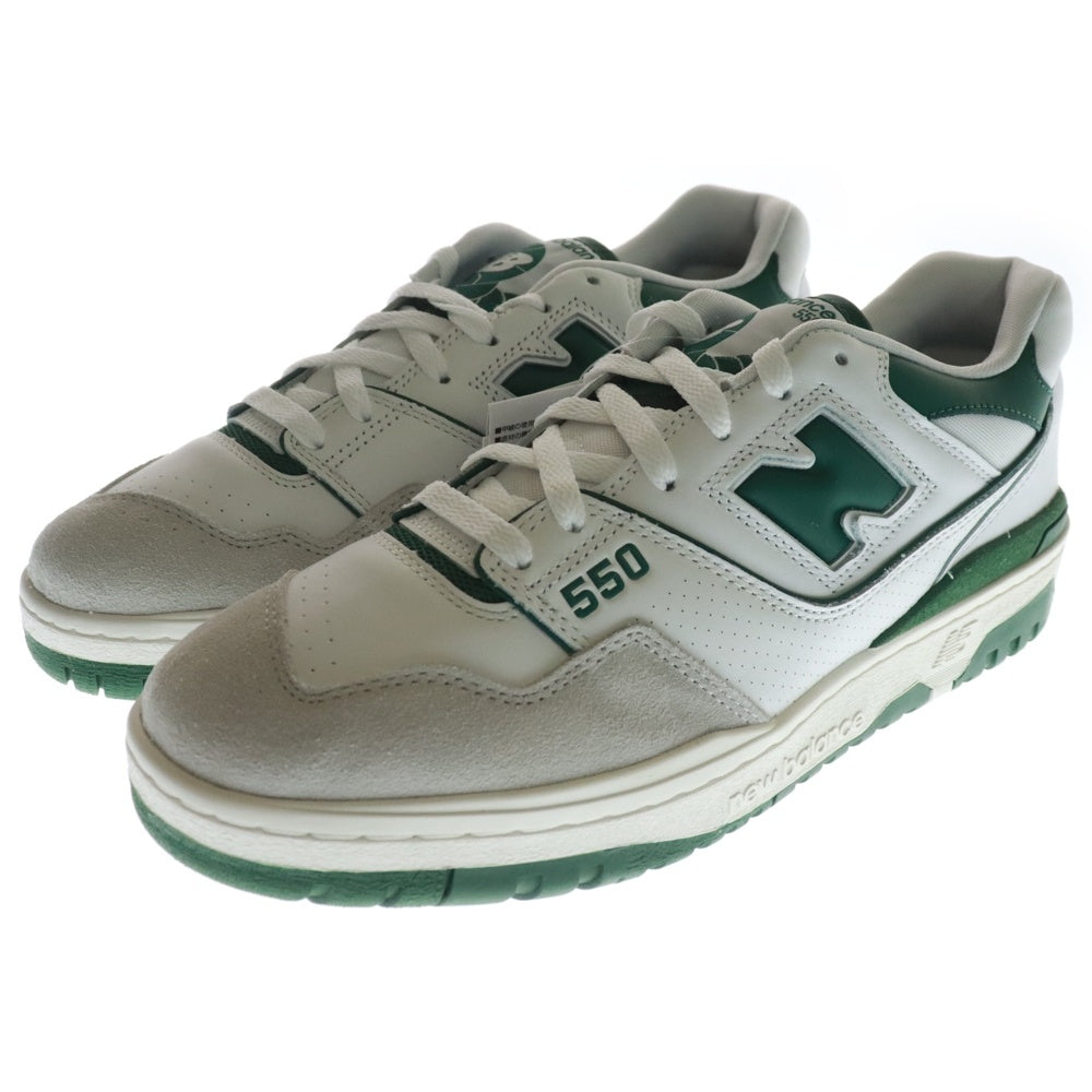 New Balance(ニューバランス) BB550WT1 ローカットスニーカー US11/29.0cm ホワイト/グリーン