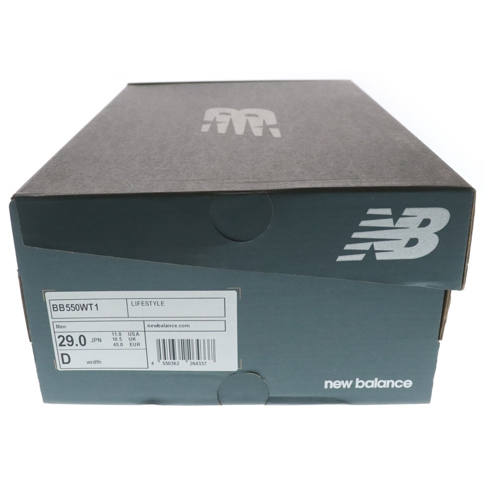 New Balance(ニューバランス) BB550WT1 ローカットスニーカー US11/29.0cm ホワイト/グリーン