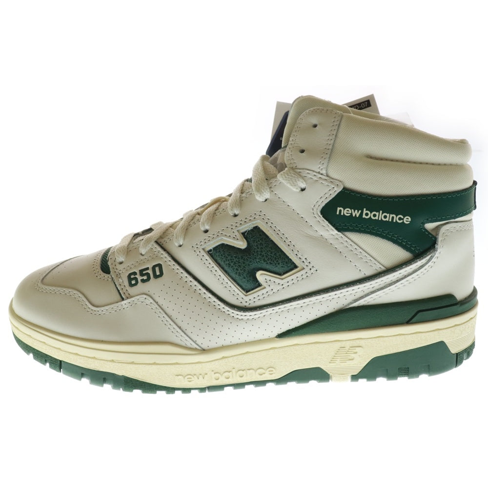New Balance(ニューバランス) ×Aime Leon Dore 650R BB650RL1 エメ・レオン・ドレ 650R ハイカットスニーカー US11/29.0cm ホワイト/グリーン