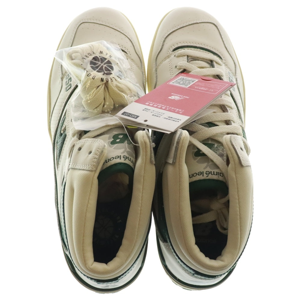 New Balance(ニューバランス) ×Aime Leon Dore 650R BB650RL1 エメ・レオン・ドレ 650R ハイカットスニーカー US11/29.0cm ホワイト/グリーン