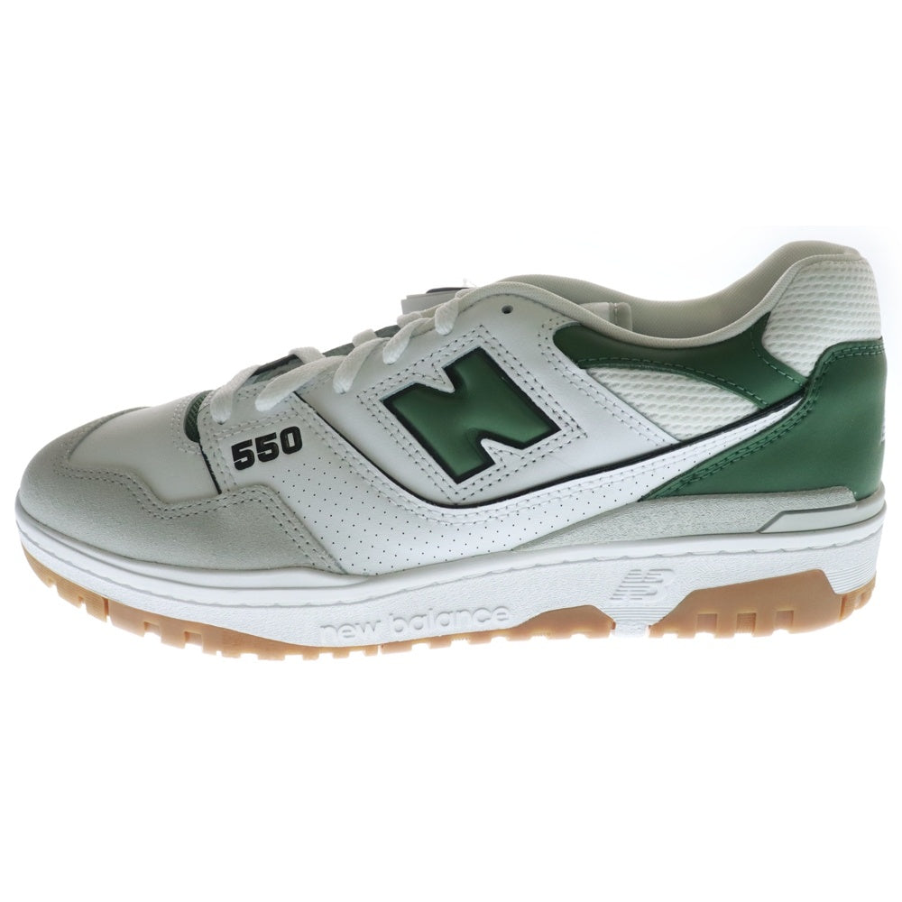 New Balance(ニューバランス) BB550ESB ローカットスニーカー US11/29.0cm ホワイト/グリーン