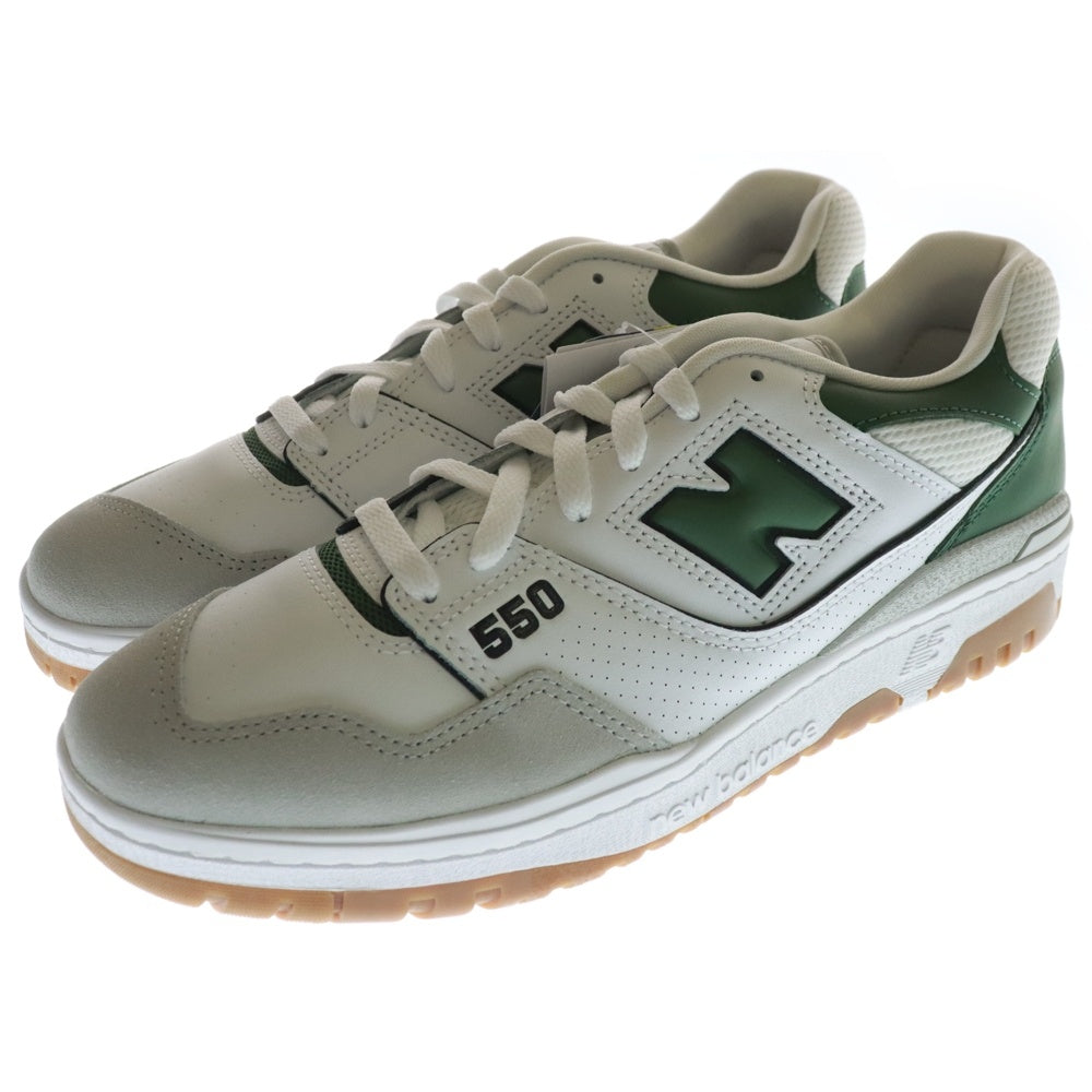 New Balance(ニューバランス) BB550ESB ローカットスニーカー US11/29.0cm ホワイト/グリーン