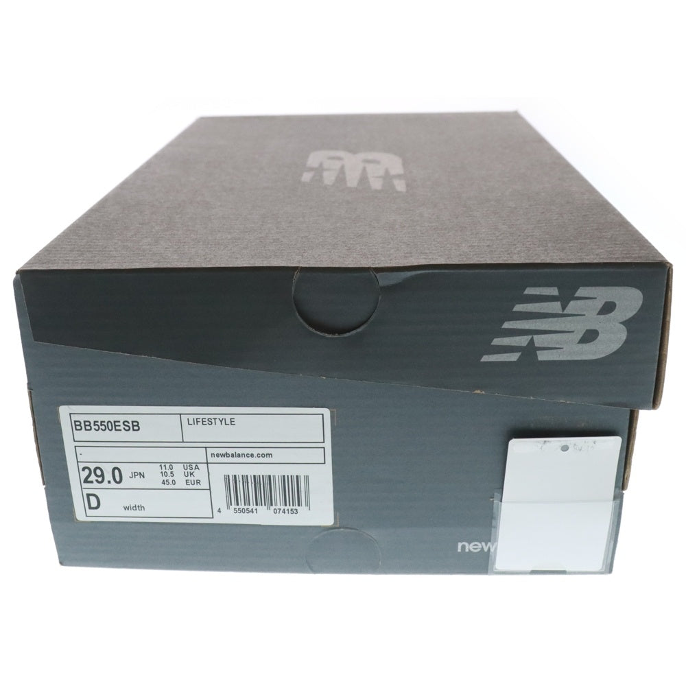 New Balance(ニューバランス) BB550ESB ローカットスニーカー US11/29.0cm ホワイト/グリーン