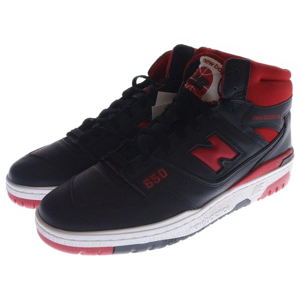 New Balance(ニューバランス) BB650RBR ハイカットスニーカー US11/29.0cm ブラック/レッド