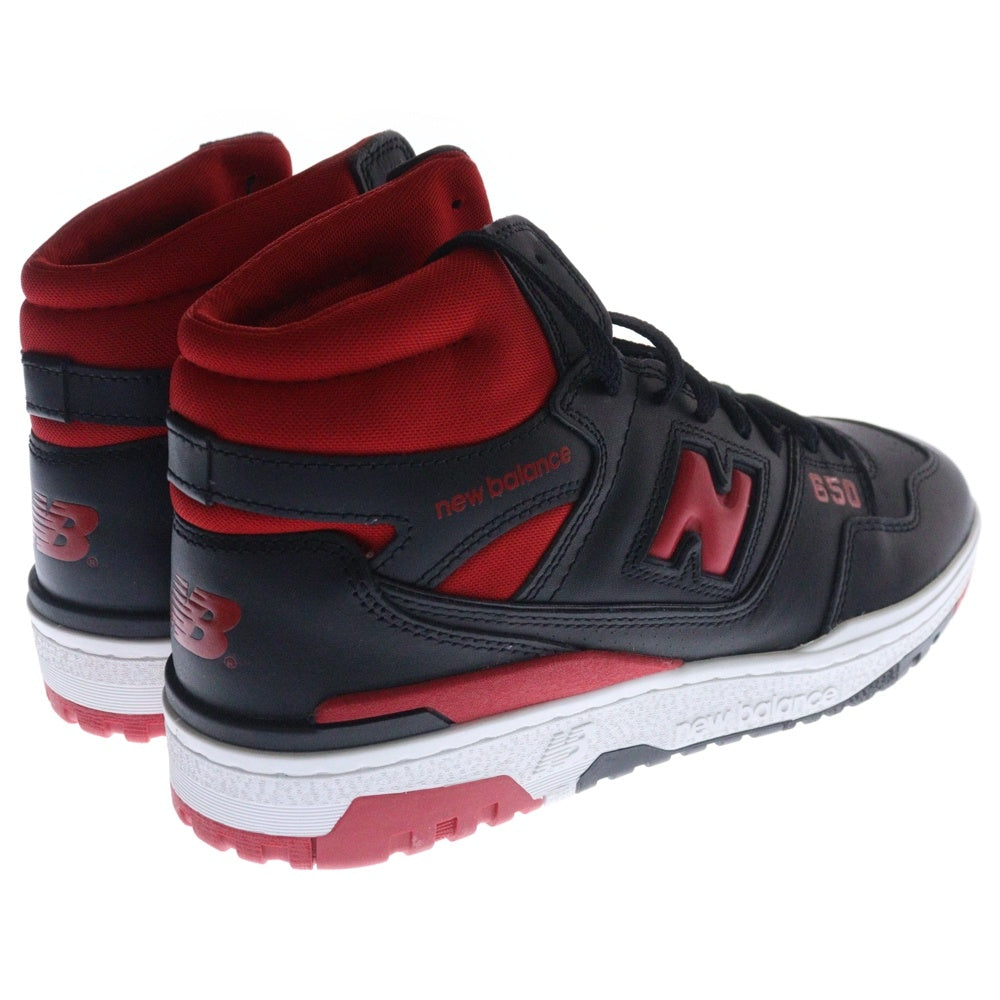 New Balance(ニューバランス) BB650RBR ハイカットスニーカー US11/29.0cm ブラック/レッド