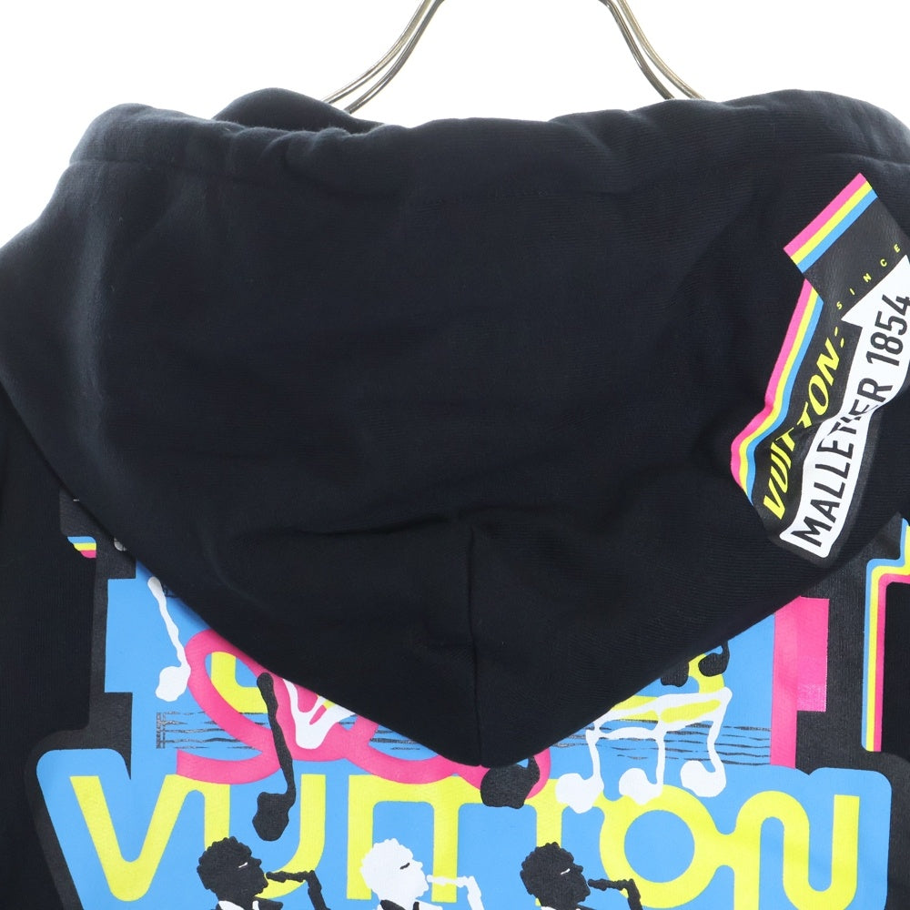 LOUIS VUITTON(ルイヴィトン) 23SS LVジャズロゴパッチジップアップスウェットパーカー RM231M SR1 HOY32W ブラック