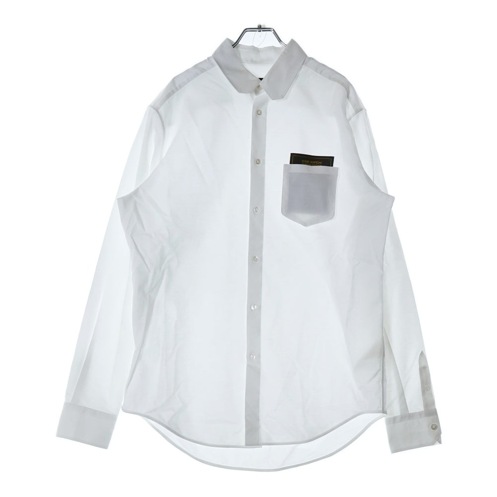 LOUIS VUITTON(ルイヴィトン) 20SS LVラベルオックスフォード長袖シャツ RM201MQ DLX HIS55W ホワイト