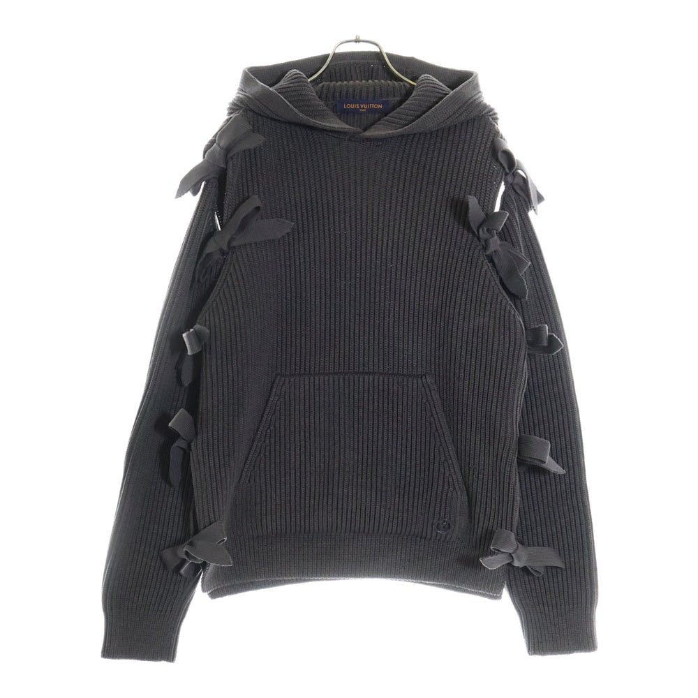 LOUIS VUITTON(ルイヴィトン) 20SS カットデザインニットパーカー チャコールグレー RM201 TYO HIN98W