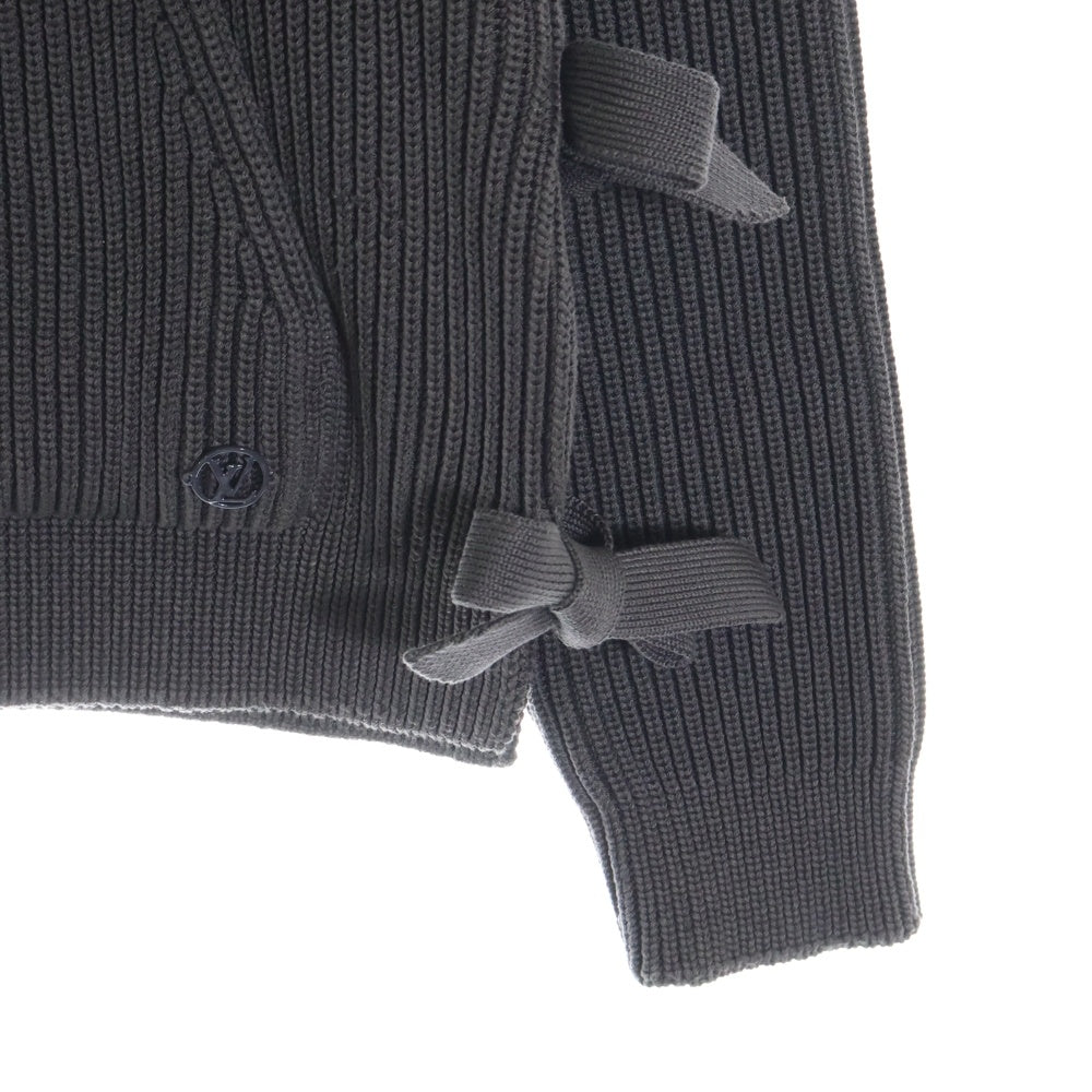 LOUIS VUITTON(ルイヴィトン) 20SS カットデザインニットパーカー チャコールグレー RM201 TYO HIN98W