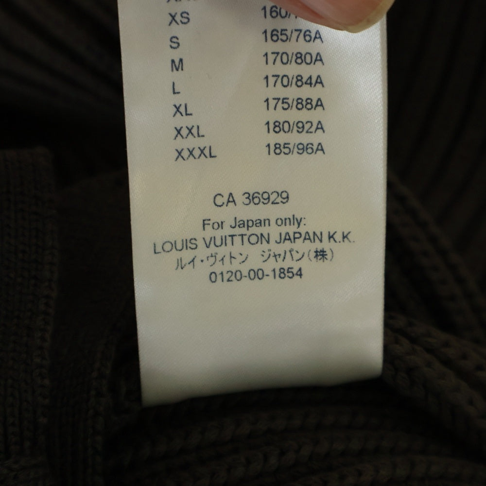 LOUIS VUITTON(ルイヴィトン) 20SS カットデザインニットパーカー チャコールグレー RM201 TYO HIN98W