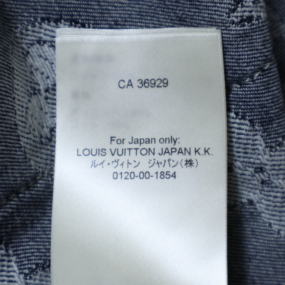 LOUIS VUITTON(ルイヴィトン) 23AW モノグラムシャンブレーショートスリーブ半袖シャツ RM232 ARS HPS73W ブルー