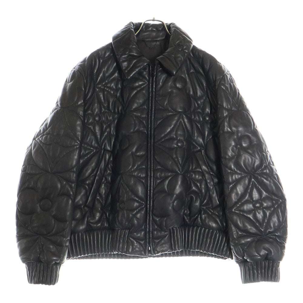 LOUIS VUITTON(ルイヴィトン) 23SS ビッグモノグラムラムスキンレザージャケット RM231Q ET7 HLL55E ブラック