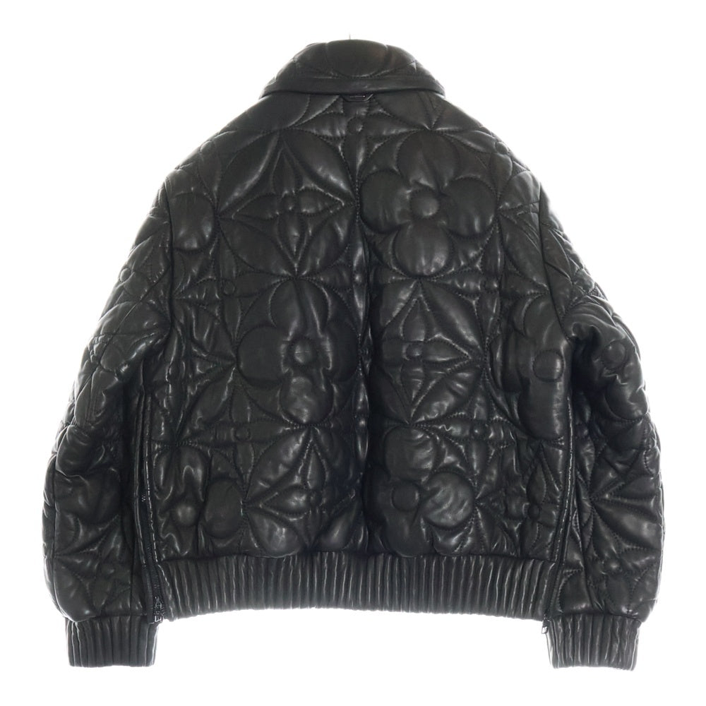 LOUIS VUITTON(ルイヴィトン) 23SS ビッグモノグラムラムスキンレザージャケット RM231Q ET7 HLL55E ブラック