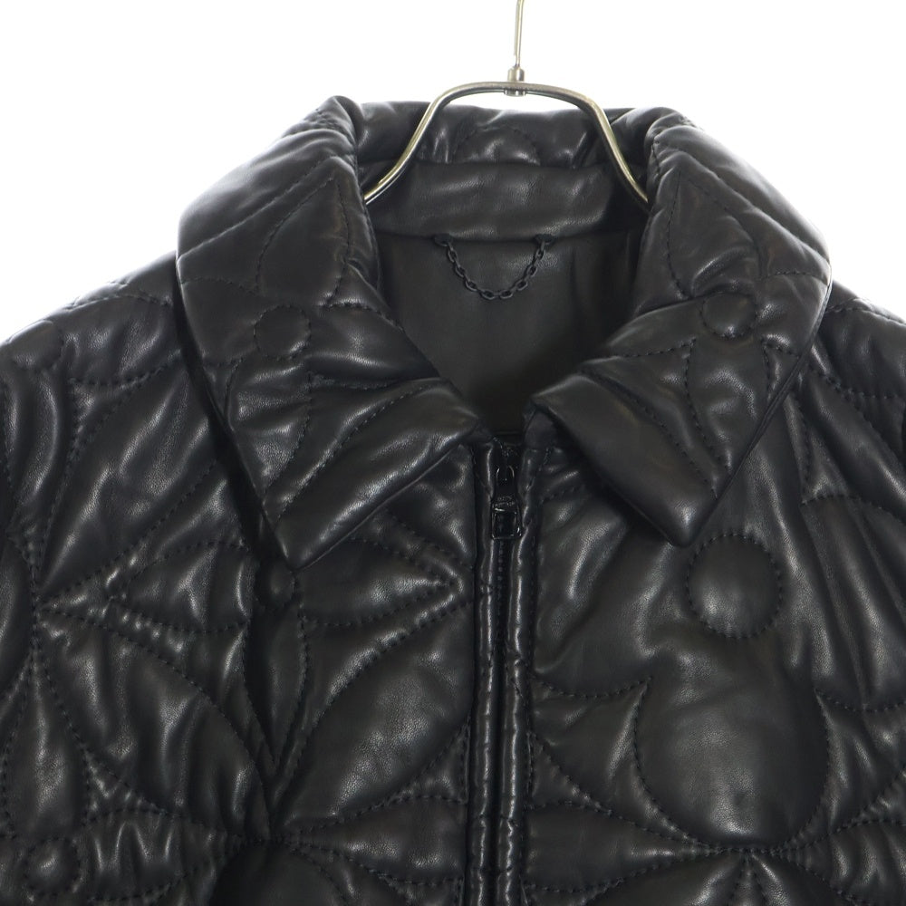 LOUIS VUITTON(ルイヴィトン) 23SS ビッグモノグラムラムスキンレザージャケット RM231Q ET7 HLL55E ブラック