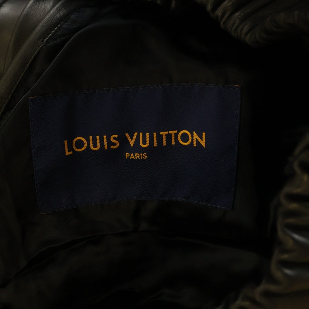 LOUIS VUITTON(ルイヴィトン) 23SS ビッグモノグラムラムスキンレザージャケット RM231Q ET7 HLL55E ブラック