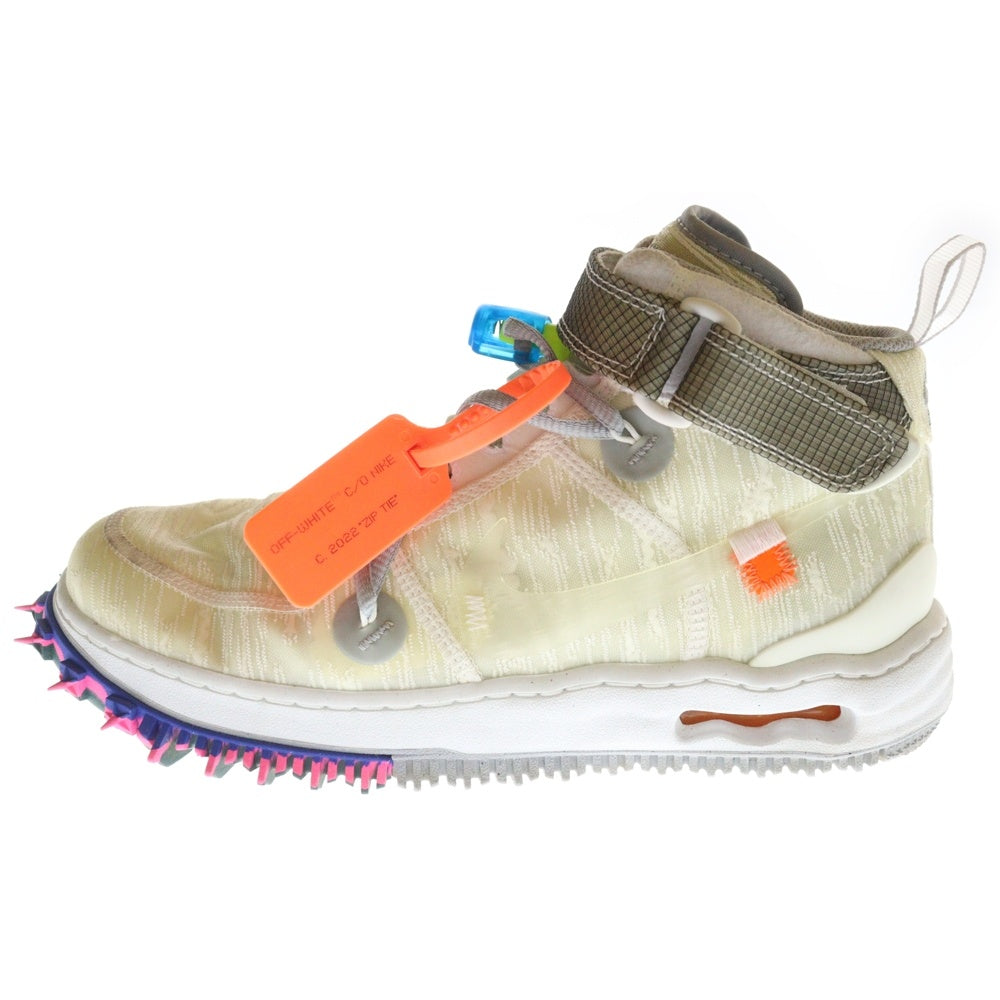 NIKE(ナイキ) ×OFF-WHITE AIR FORCE 1 MID WHITE オフホワイト エアフォース ミッドカットスニーカー ホワイト US8/26.0cm DO6290-100