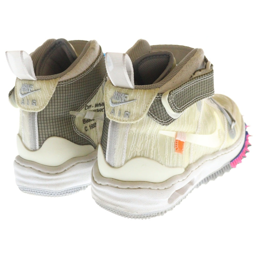 NIKE(ナイキ) ×OFF-WHITE AIR FORCE 1 MID WHITE オフホワイト エアフォース ミッドカットスニーカー ホワイト US8/26.0cm DO6290-100