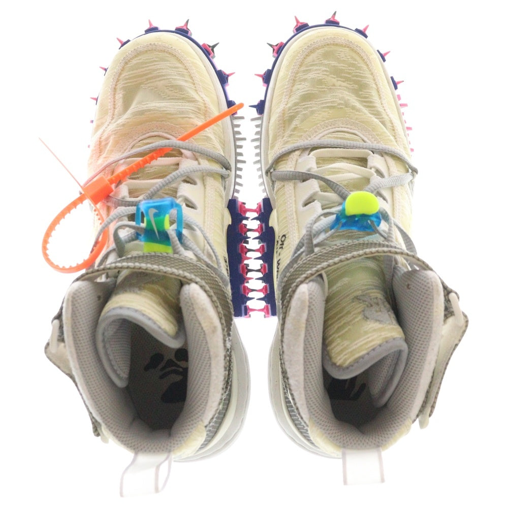 NIKE(ナイキ) ×OFF-WHITE AIR FORCE 1 MID WHITE オフホワイト エアフォース ミッドカットスニーカー ホワイト US8/26.0cm DO6290-100
