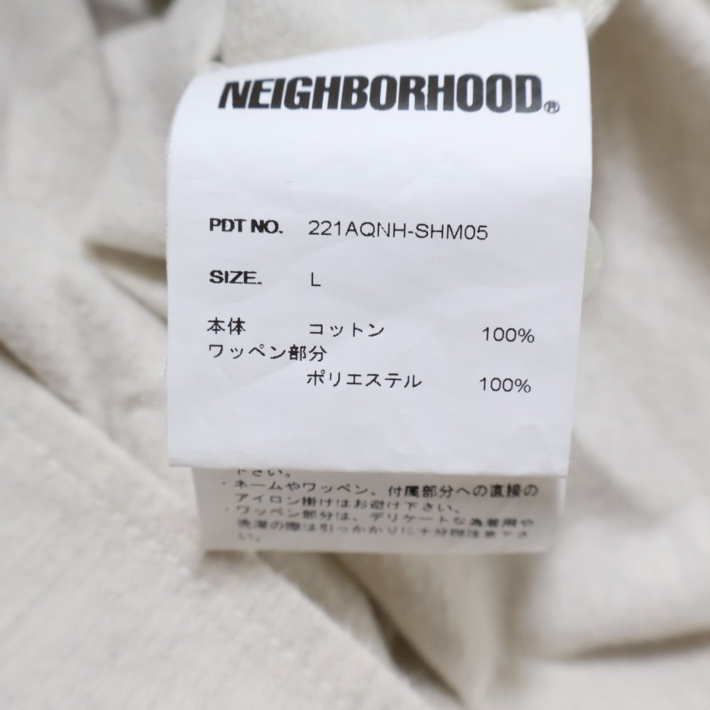 NEIGHBORHOOD(ネイバーフッド) 22SS B.B. C-SHIRT SS フランネル ベースボール 半袖 ゲームシャツ アイボリー 221AQNH-SHM05