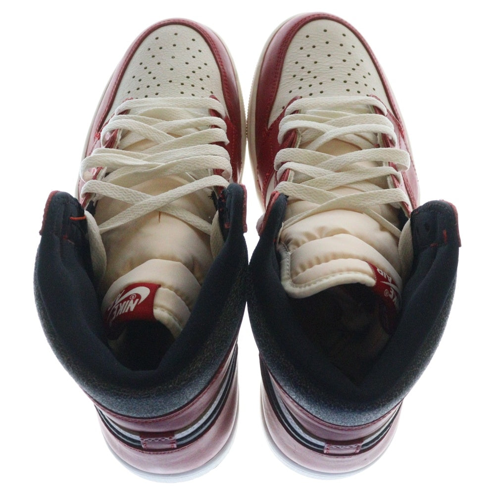 NIKE(ナイキ) AIR JORDAN 1 HIGH OG LOST & FOUND CHICAGO DZ5485-612 エアジョーダン1 ロスト&ファウンド シカゴ ハイカットスニーカー US12/30.0cm ホワイト/レッド