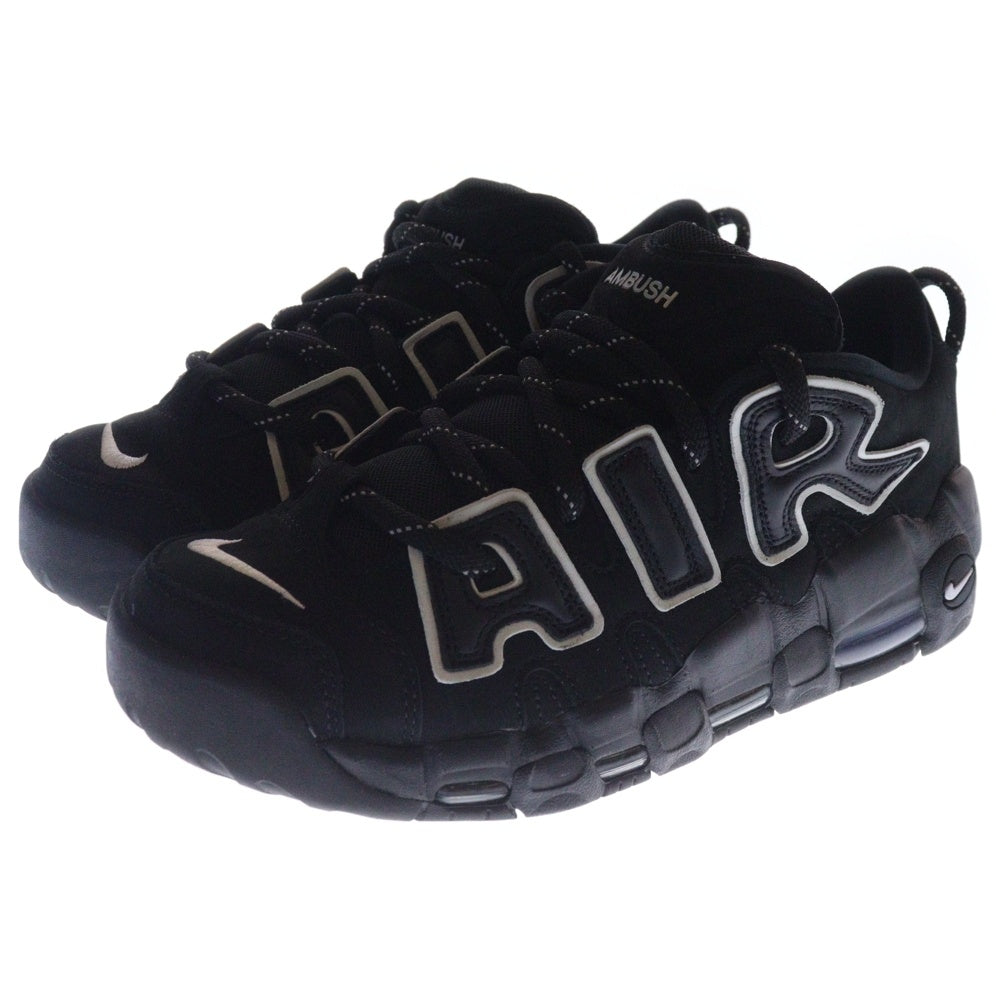 NIKE(ナイキ) ×AMBUSH AIR MORE UPTEMPO LOW FB1299-001 アンブッシュ エアモアアップテンポ ローカットスニーカー ブラック/ホワイト US9.5/27.5cm