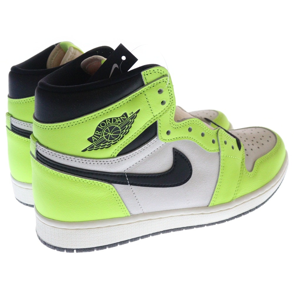 NIKE(ナイキ) AIR JORDAN 1 HIGH OG Volt Visionaire 555088-702 エアジョーダン 1 ハイカットスニーカー ボルト ヴィジョネア イエロー/ホワイト US9.5/27.5cm
