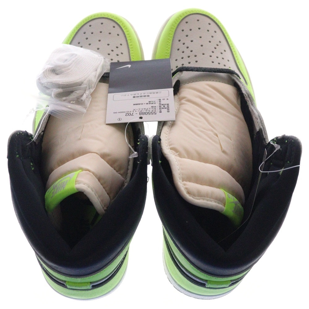 NIKE(ナイキ) AIR JORDAN 1 HIGH OG Volt Visionaire 555088-702 エアジョーダン 1 ハイカットスニーカー ボルト ヴィジョネア イエロー/ホワイト US9.5/27.5cm
