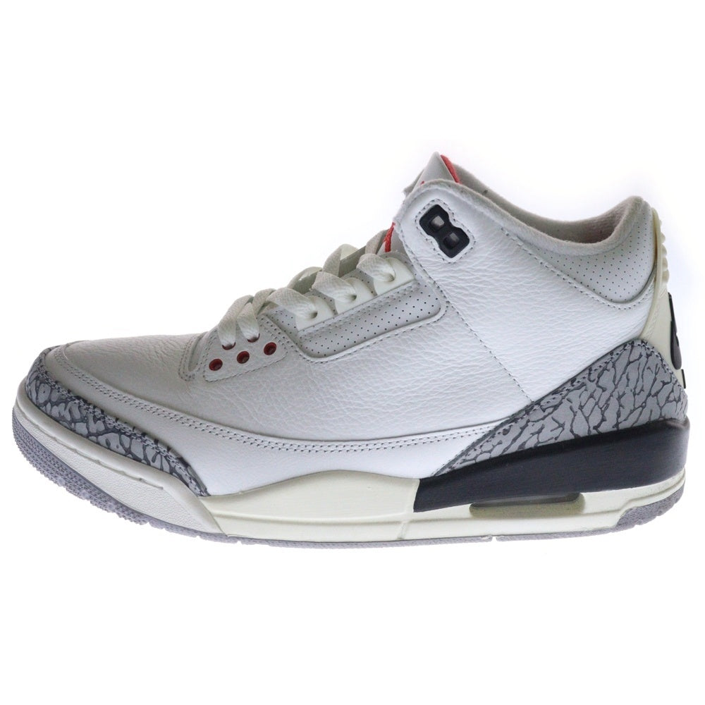 NIKE(ナイキ) AIR JORDAN 3 RETRO WHITE CEMENT REIMAGINED DN3707-100 エアジョーダン3 レトロ ホワイトセメント リイマジンド ハイカットスニーカー ホワイト US9.5/27.5cm