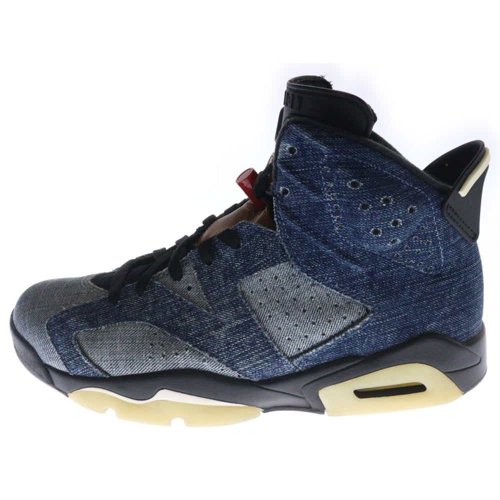 NIKE(ナイキ) AIR JORDAN 6 WASHED DENIM CT5350-401 エアジョーダン 6 ウォッシュドデニム ハイカットスニーカー インディゴ US8.5/26.5cm