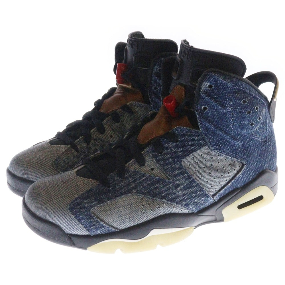 NIKE(ナイキ) AIR JORDAN 6 WASHED DENIM CT5350-401 エアジョーダン 6 ウォッシュドデニム ハイカットスニーカー インディゴ US8.5/26.5cm
