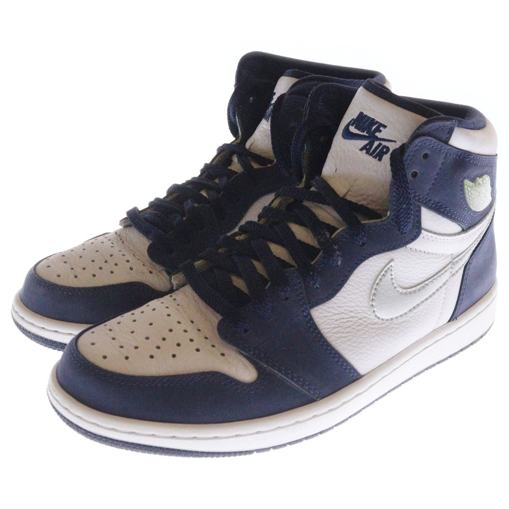 NIKE(ナイキ) AIR JORDAN 1 HIGH OG CO JP 2020 DC1788-100 エアジョーダン1 ハイカットスニーカー ネイビー/ホワイト US8.5/26.5cm
