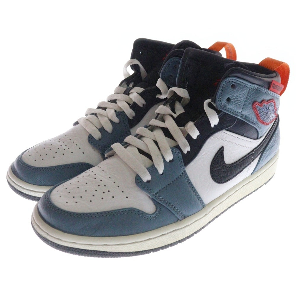 NIKE(ナイキ) ×FACETASM AIR JORDAN 1 MID SE FRLS APLA CU2802-100 ファッセタズム エアジョーダン1 フィアレス ミッドカットスニーカー ブルー/ホワイト US8.5/26.5cm