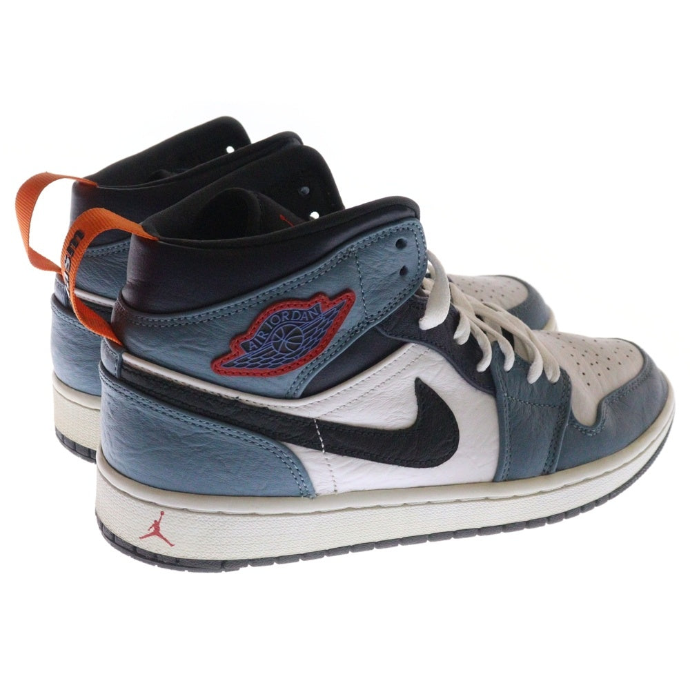 NIKE(ナイキ) ×FACETASM AIR JORDAN 1 MID SE FRLS APLA CU2802-100 ファッセタズム エアジョーダン1 フィアレス ミッドカットスニーカー ブルー/ホワイト US8.5/26.5cm