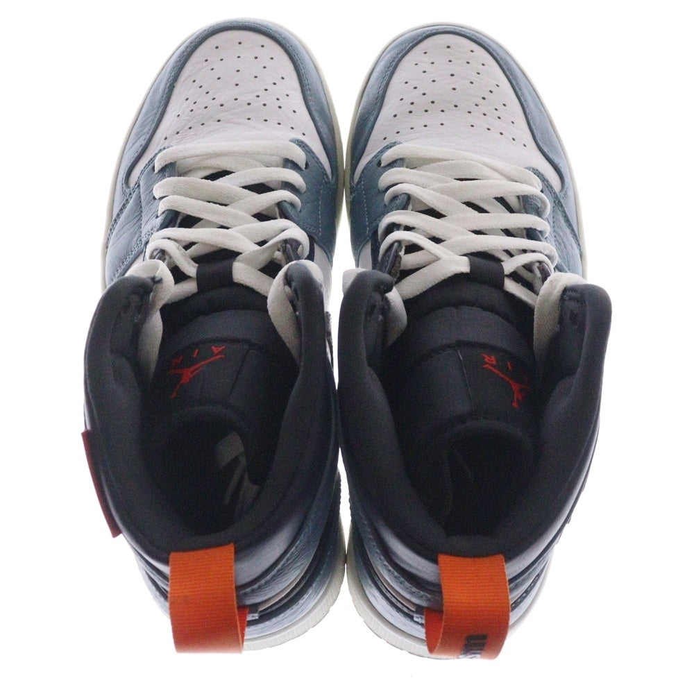 NIKE(ナイキ) ×FACETASM AIR JORDAN 1 MID SE FRLS APLA CU2802-100 ファッセタズム エアジョーダン1 フィアレス ミッドカットスニーカー ブルー/ホワイト US8.5/26.5cm