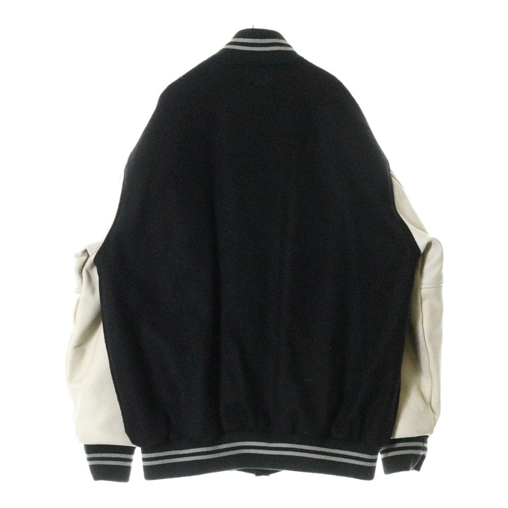LFYT(エルエフワイティー) LAFAYETTE WORLD CHAMPS 2021 LF LOGO STADIUM JACKET LA211014 ラファイエット スタジアムジャケット ブルゾン ブラック/ホワイト